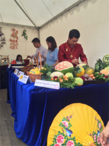Thai Festival 2016 Kraków  - Fruit and vegetable carving booth